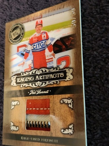 2008 Press Pass Legends Neil Bonnett Nascar 🔥 Fire Suit Card Rare Zipper. 50/50 - Picture 6 of 8