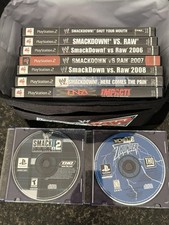 PS2 WWE Smackdown 06,07,08 Shut Mouth, Comes Pain, Vs Raw, TNA 2-PS1 & Cooler!