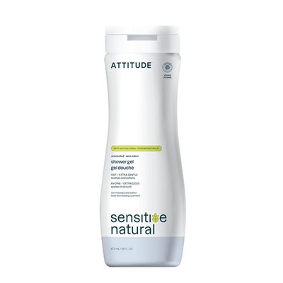 ATTITUDE Body Wash for Sensitive Skin with Oat, EWG Verified, - 16 Fl Oz