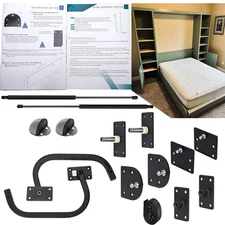 Queen Size Deluxe Murphy Bed Kit Queen Murphy Bed Kit Murphy Bed Hardware DIY...