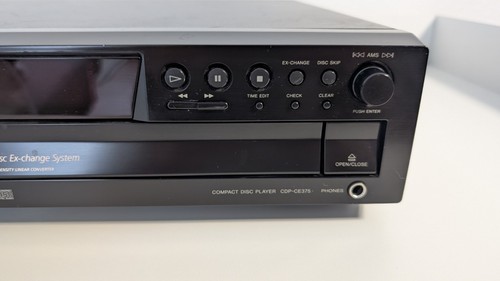 Sony CDP-CE375 5 Disc CD Compact Disc Wechsler Player ohne Fernbedienung getestet HiFi - Bild 4 von 11