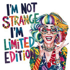 New Funny Woman I'm Not Strange Colourful Novelty Drinks Coaster