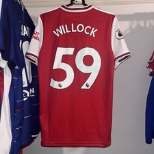 Arsenal 2019/20 Adidas Home Football Shirt Chris Willock 59 Mens Medium EH5637