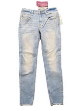 Vigoss Marley Women's Jeans Size 25 Stretch Midrise Skinny Leg Light Wash