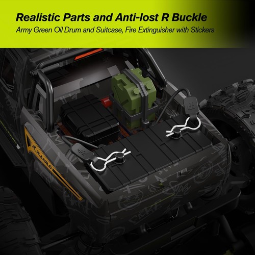 RLAARLO 1/14 Brushless Fast RC Cars for Adults, Top Speed 60+ MPH 1:14, Black - Picture 5 of 6