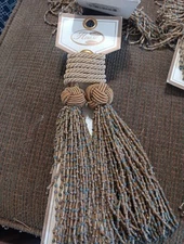 India House Curtian Tie Backs Gold Lot Of 6