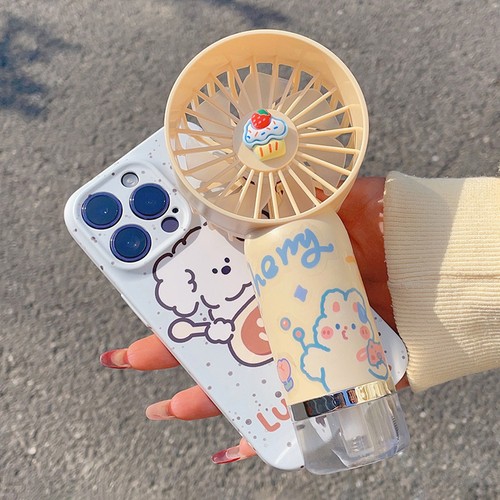 Portable Misting Fan Handheld Person Mister Fan Battery Operated Water Mist Fans - Afbeelding 10 van 23
