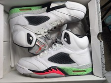 Jordan 5 Retro Poison Green Pro Stars Sz 13 US 2015 w/ original box!