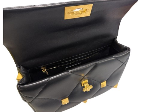 Valentino Garavani Romanstud Large Shoulder Bag Black XW2B0I60 BSF 0NO 122696170 - Afbeelding 6 van 8