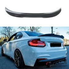 Carbon Fiber Color Rear Trunk Spoiler Wing For 2014-21 BMW F22 F87 M2 PSM Style