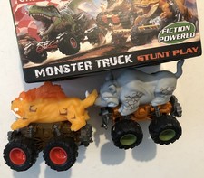 Rhino  Tiger Monster Truck Stunt Toy Trucks Kids Pretend Play Age 3 S1D23