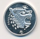 LYDIAN MINT LION & PAW 1 ONE TROY OUNCE 999 SILVER ROUND