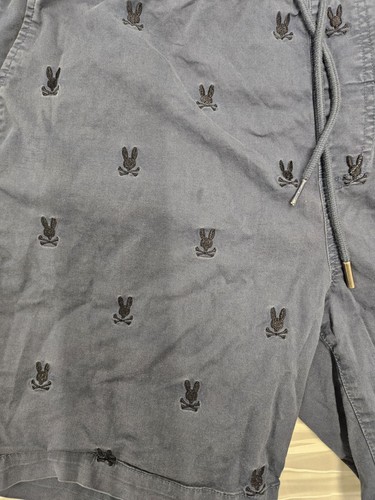 Psycho Bunny Men's Larkin Shorts Size XXL Zip Pockets 7” Inseam Navy blue - Picture 2 of 6