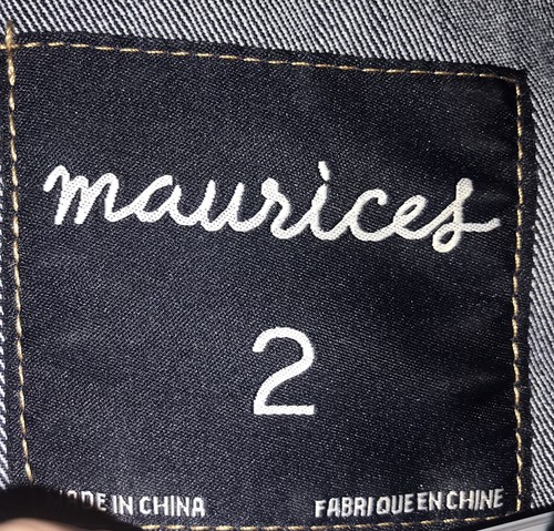 Maurice Sleeveless Jacket Demin Size 2 - Picture 4 of 8