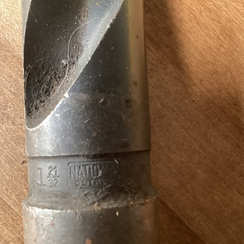 National Detroit 1-21/32” Diameter x 17-3/8” Tapered Shank High Speed Drill Bit - Picture 5 of 11