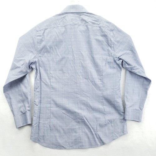 Charles Tyrwhitt Dress Shirt Mens 16.5 34 Blue Extra Slim Fit Non Iron Plaid - Picture 2 of 12
