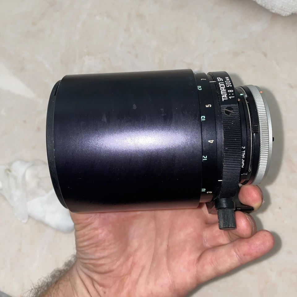 ✅ TAMRON SP OLYMPUS OM 500MM 8 TELEO MACRO LENTE ESPEJO ADAPTALL 2 CON TAPAS Foto 3 de 4