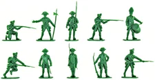 Accurate British Infantry set #1 - 10 54mm figures in green color