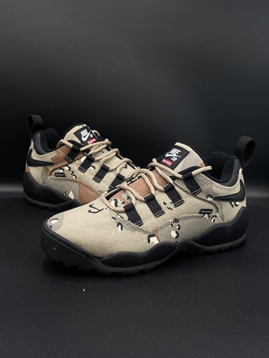 Supreme × Nike SB Darwin Low Desert Camo Supreme Nike SB Darwin Low Desert Camo FQ3000-200 US 6