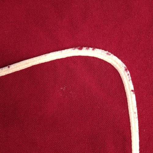 Vtg Indiana University IU Hoosiers 100% Wool Stadium Blanket With Holes 50s 60s - Bild 13 von 20