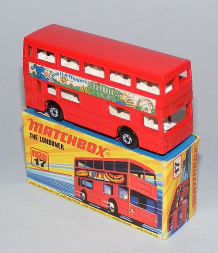 MATCHBOX SUPERFAST 17b LONDONER BUS FRENCH PROMO CHAMBOURCY YOGURTS MINT BOXED