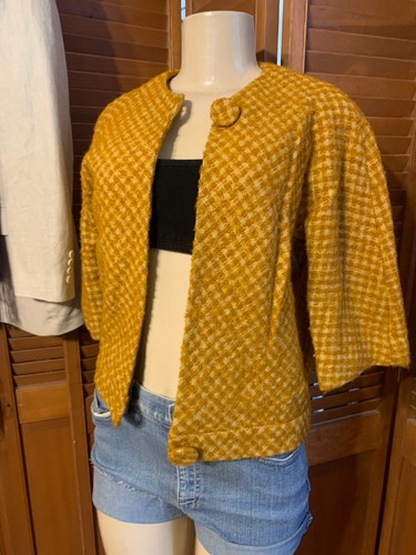 Vintage 50s Wragge Lined Cropped 2 Bttn Jacket Woo