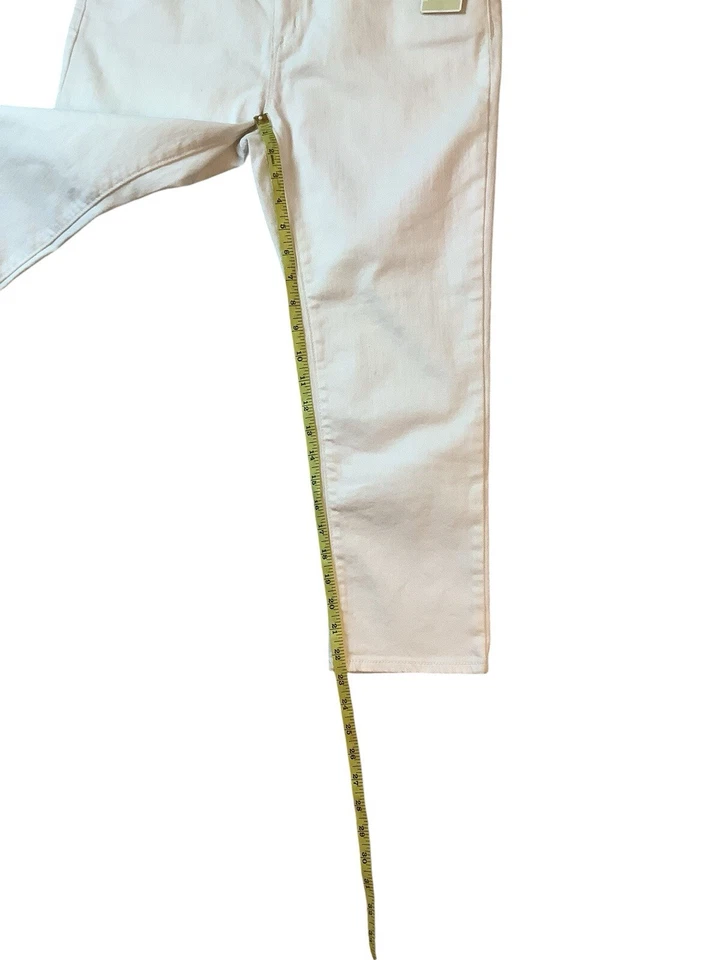 NWT Michael Kors White Capri Denim Stretch Jeans Womens Size 8 - Image 4 of 4