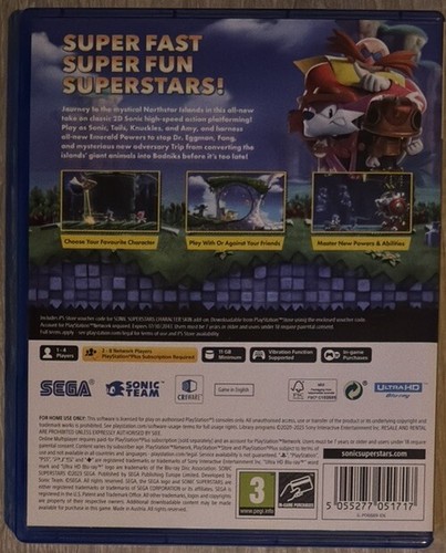 Sonic Superstars (Sony PlayStation 5, 2023) - Bild 2 von 3