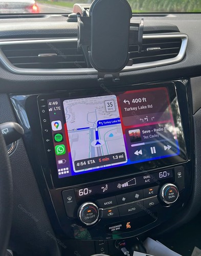 For Nissan Rogue 2014-17 Radio With Apple CarPlay Android 13 GPS Stereo WIFI Bt - Picture 4 of 17