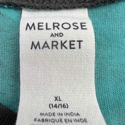 Melrose and Market Kids Tie Dye Long Sleeve Tee Teal Hydro Black XL (14/16) NWT - Picture 5 of 7