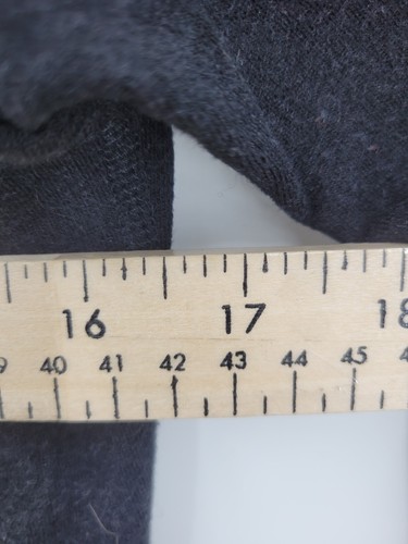 Steinbock Strickjacke Jacke Damen klein schwarz Crossover Knopf großer Kragen Wolle - Bild 8 von 9