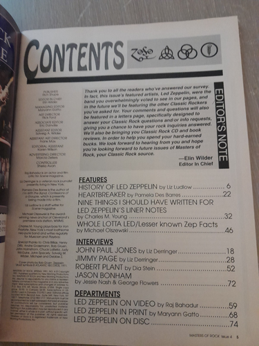 1991 Masters of Rock Magazine #4 Led Zeppelin - Picture 4 of 4