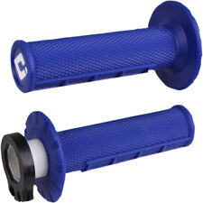ODI Blue Half Waffle MX Grips | H36HWU