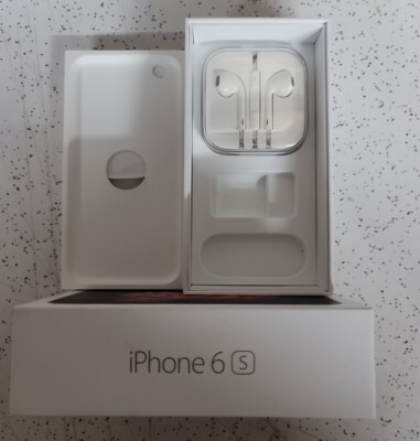 Apple iPhone 6s Box with New Apple Ear Buds Only, Phone not