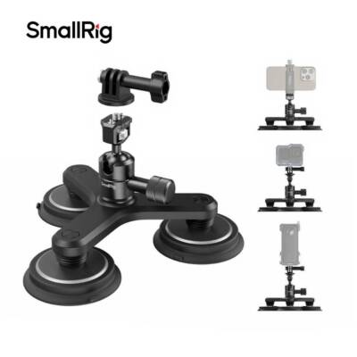 SmallRig 2-in-1 Triple Magnetic Suction Cup Mount for Gopro, Car Camera 4468