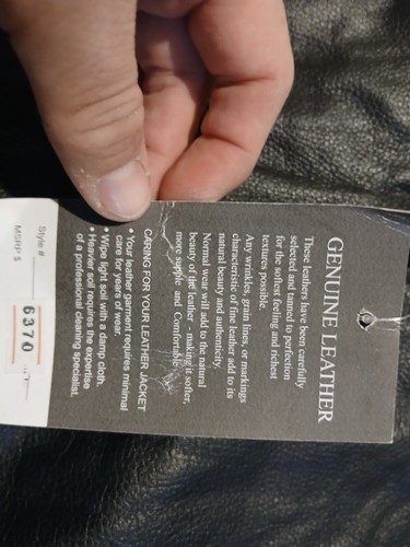NRA Life Member Burk's Bay Mens Leather Jacket Size 3XL - Picture 4 of 11