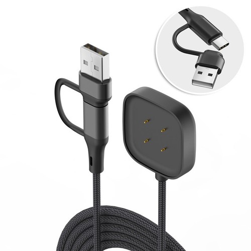 Pour Fitbit Versa 3/4 Smartwatch Câble de Charge pour Fitbit Sense Chargeur Magnétique - Photo 1 sur 5