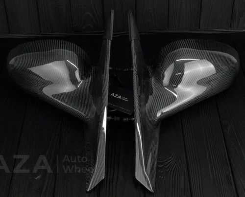 Set Of 2 Mirrors  For 1994-1998 Ford Mustang / Cobra Carbon Fiber