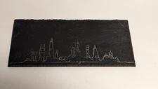 Chicago Skyline Slate Serving Board for Serving Charcuterie, Cheese Appetizers