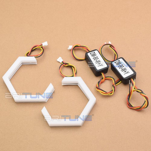 Angel Eyes Tuning Hex Halo Rings Switchback LED DRL Cotton Light Car Accessories - Picture 10 of 14