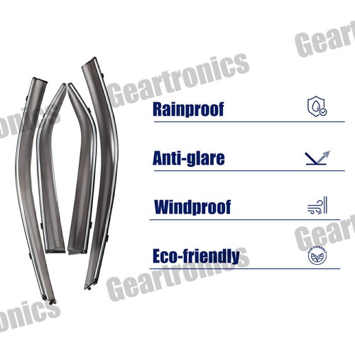Apto para Toyota Camry 2012-17 cromo ventana ventilación visera sol lluvia deflector protector * - Imagen 9 de 12