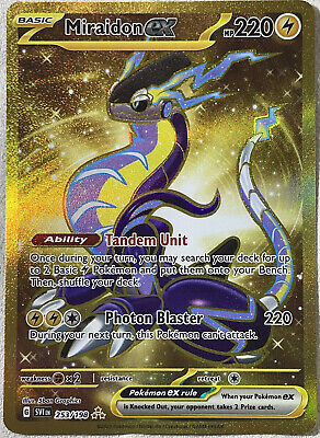 Pokemon TCG - Miraidon ex Gold Hyper Rare - 253/198 - Scarlet &