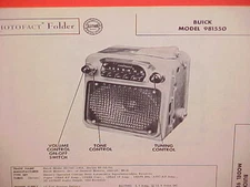 1954 BUICK ROADMASTER SUPER SPECIAL CONVERTIBLE COUPE AM RADIO SERVICE MANUAL 54