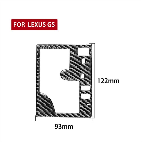 For Lexus GS 2006-2011 Carbon Fiber Interior Gear Shift Contral Panel Cover Trim - Picture 3 of 11