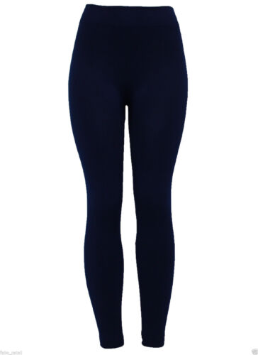 Leggings donna invernali in pile termico spesso nuovi leggings caldi taglia 6-18 - Foto 5 di 8