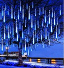 24Tube 1152 LED Meteor Xmas Shower Lights Falling Rain Drop Icicle String Tree