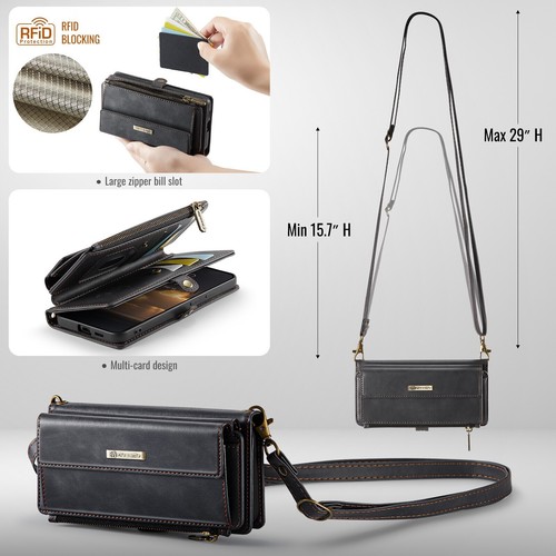 Leather Wallet Phone Case For Samsung S25 S24 S23 S22 S21 S20 FE A16 A15 A56 A54 - Picture 23 of 70