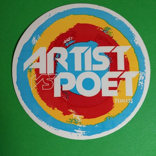 ARTIST VS POET ADORABLE ROUND 3" MUSIC BAND STICKER - Picture 1 of 2