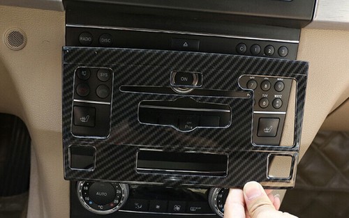 Console Volume Button Control Frame For Benz GLK 2009 2010-2012 ABS Carbon Fiber - Picture 6 of 9