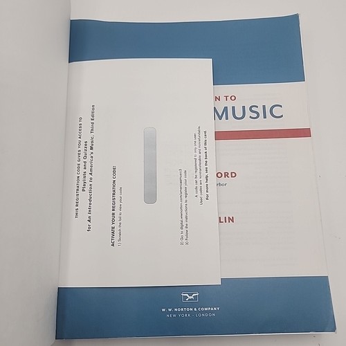 An Introduction to America's Music 3rd Edition Includes Access code! VG PB 2018 - Bild 2 von 3